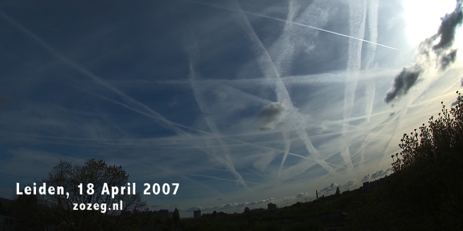 foto van chemtrails